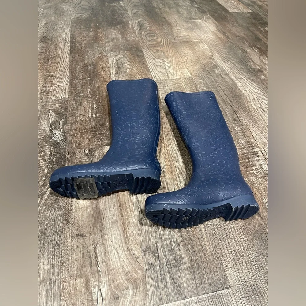 Uggs Stylish Blue Knee-rain High‎ Women's Boots